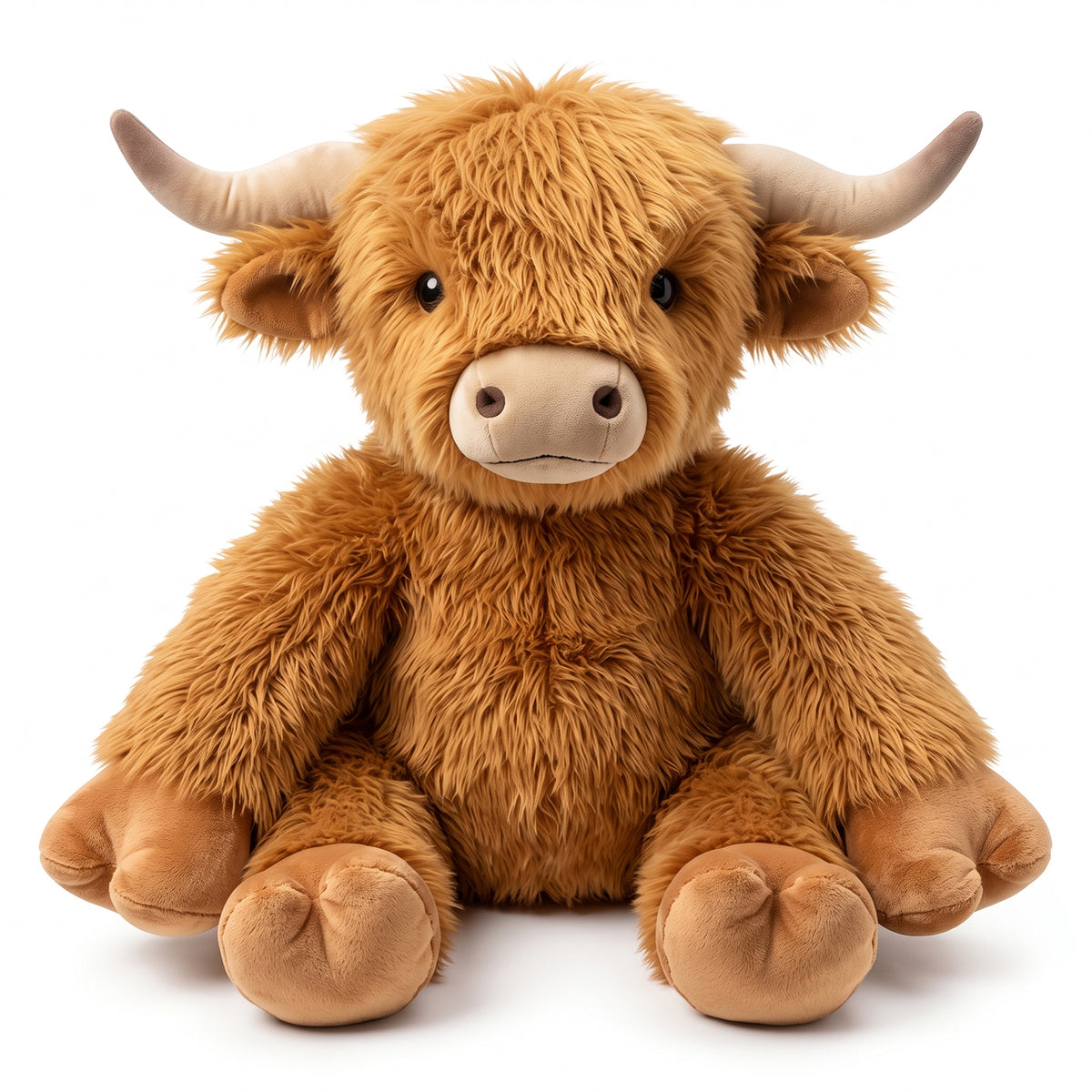 35"| 90cm Giant Highland Cow Plushie, Large Highland Cow Plush, Soft Fluffy Scottish Highland Cattle Stuffed Animal, Gift for Cow Lovers Birthday & Home Decor