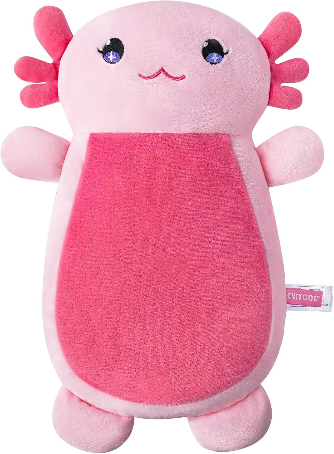 Microwave Heating Pad for Pain Relief, 13" x 10" Microwavable Heating Pads for Cramps, Back Pain, Neck Shoulder, Muscles, Knee, Joints, Natural Heat Pack Moist Heat, Pink Axolotl