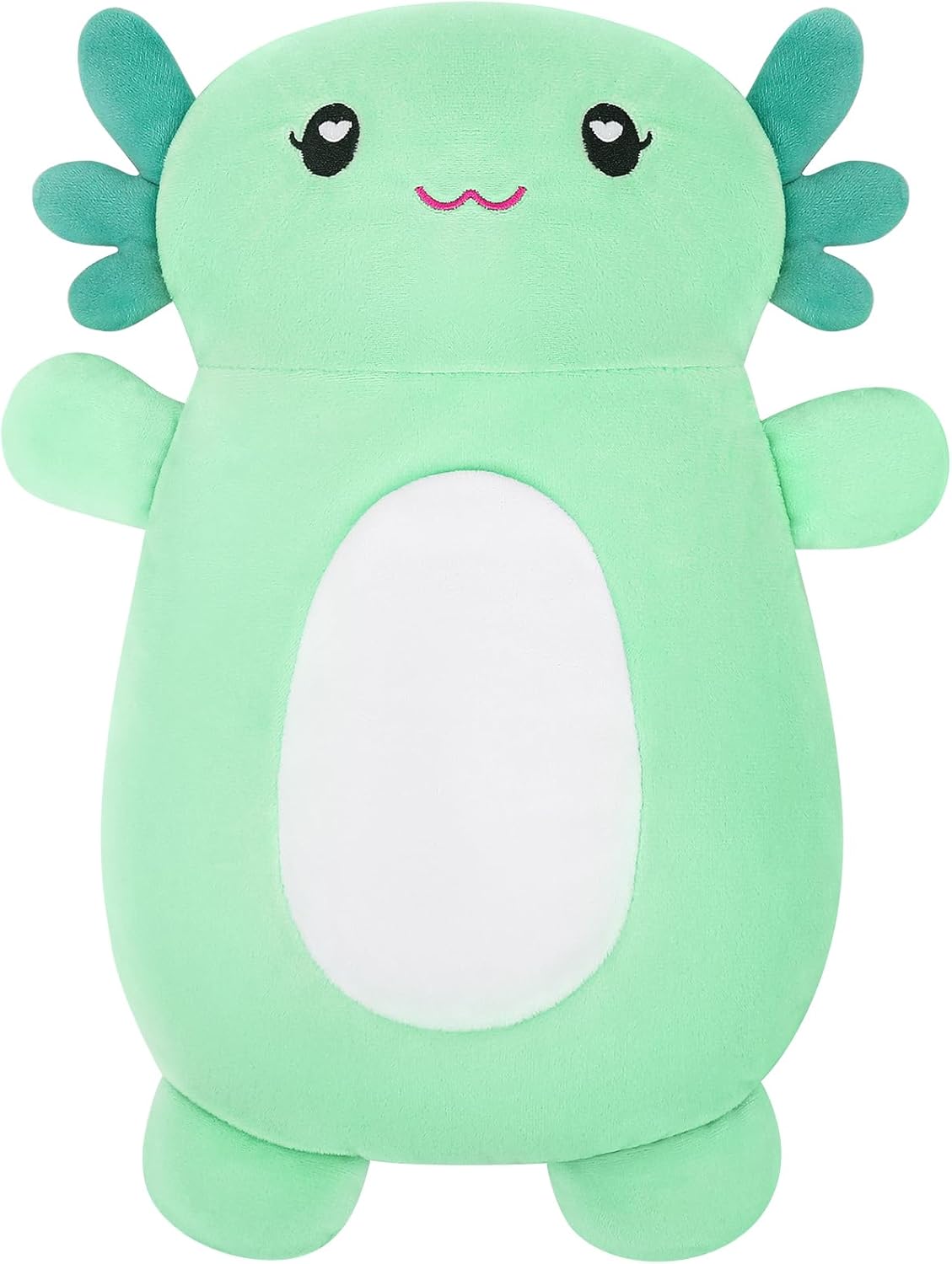 Microwavable Heating Pad  Mint Axolotl 16" x 11"