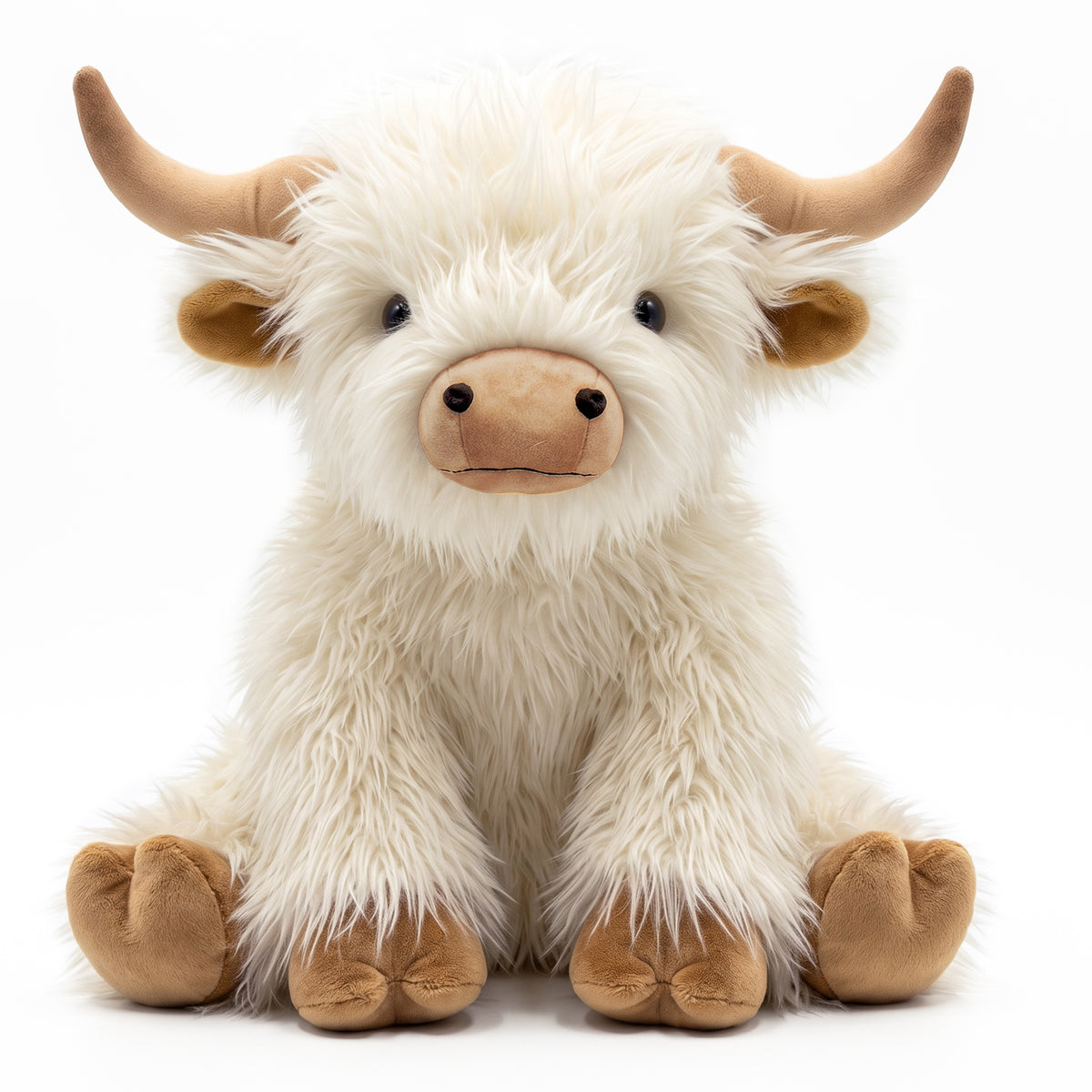 CUCKOOL Adult Massive Highland Cow Stuffed Animals, Giant Cow Plush Toy for Anxiety, Women Kid Bedtime Highland Cattle, Bedtime Cozy Leg-pillow