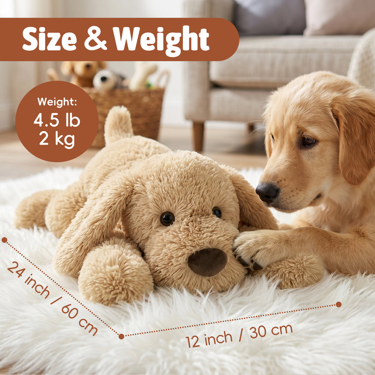 Dog Plush 24in 4.5lbs