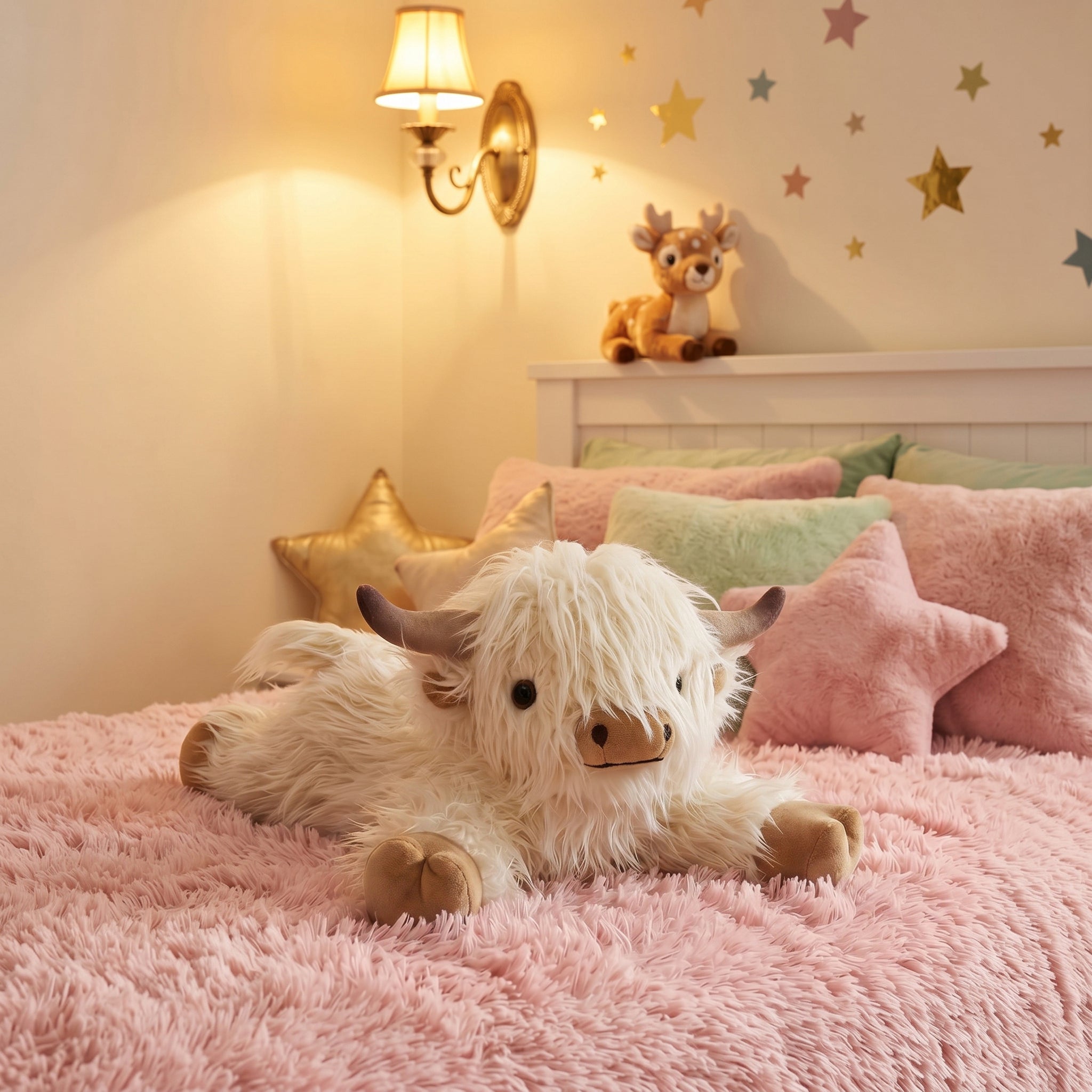 Highland Cow Stuffed Animals, Microwavable Stuffed Animals for Cramps, Pain Stress Relief, Heatable & Coolable Lavender Scented Cow Plush Toy for Anxiety, Women Kid Bedtime Highland Cattle Plushie