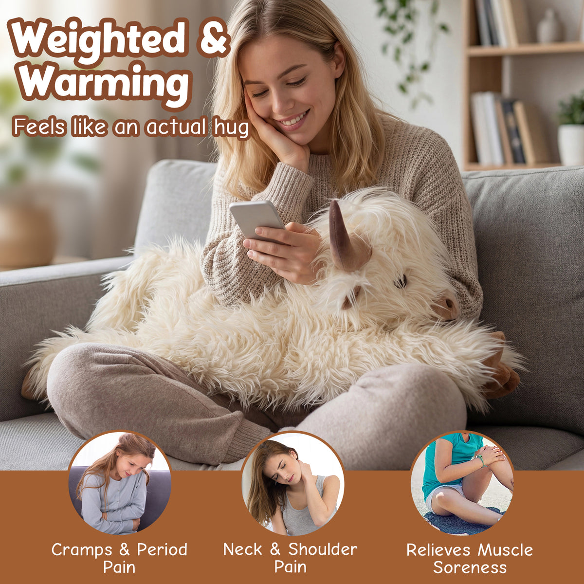 Highland Cow Plush 25in 5lbs