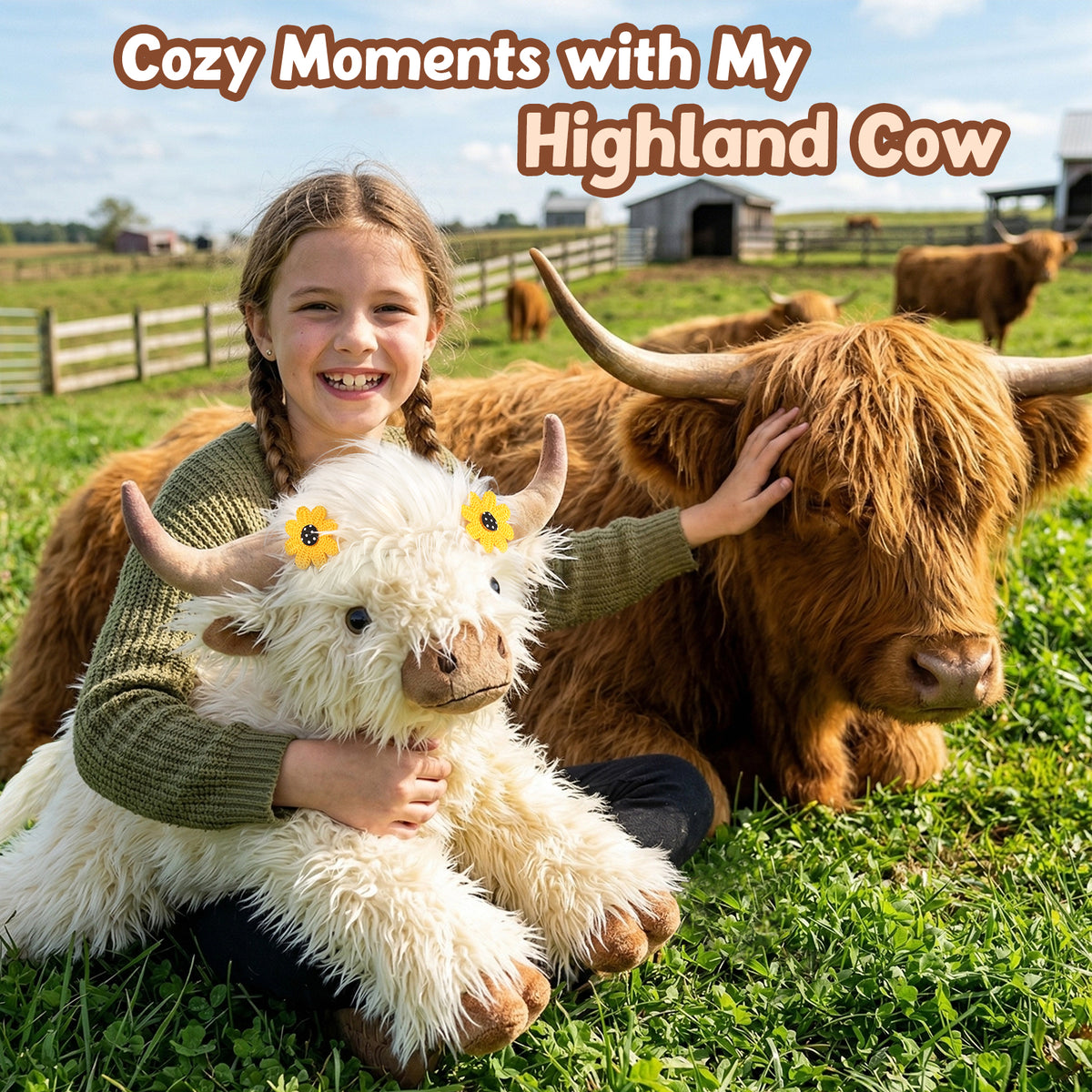 Highland Cow Plush 25in 5lbs