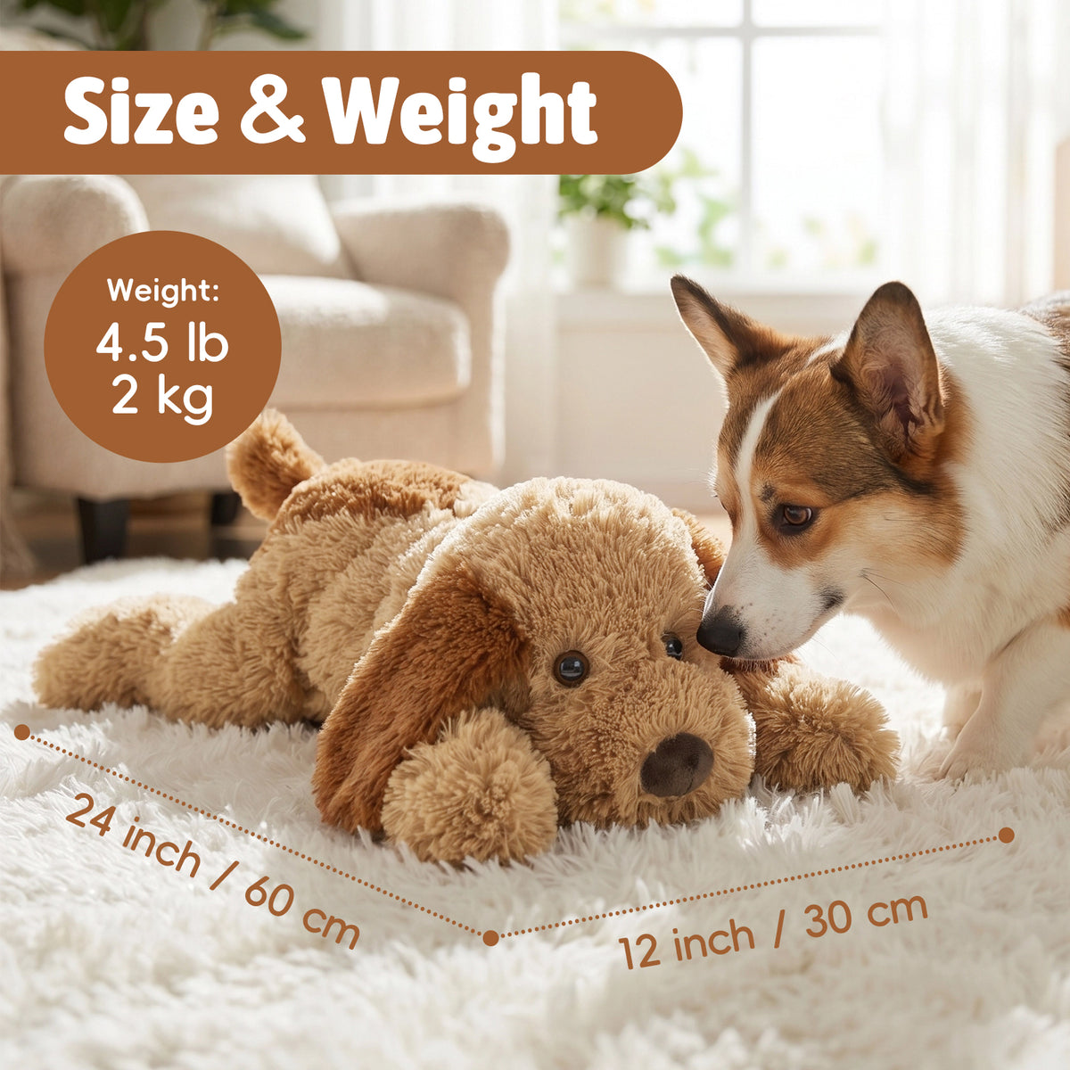 Dog Plush 24in 4.5lbs