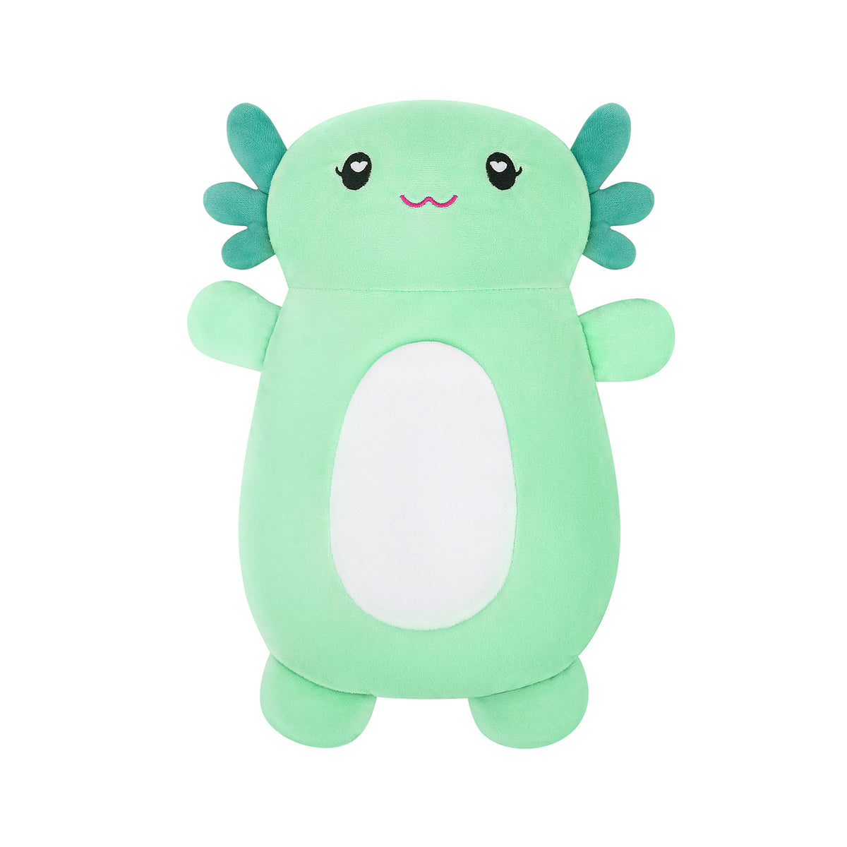 Microwavable Heating Pad  Mint Axolotl 16" x 11"