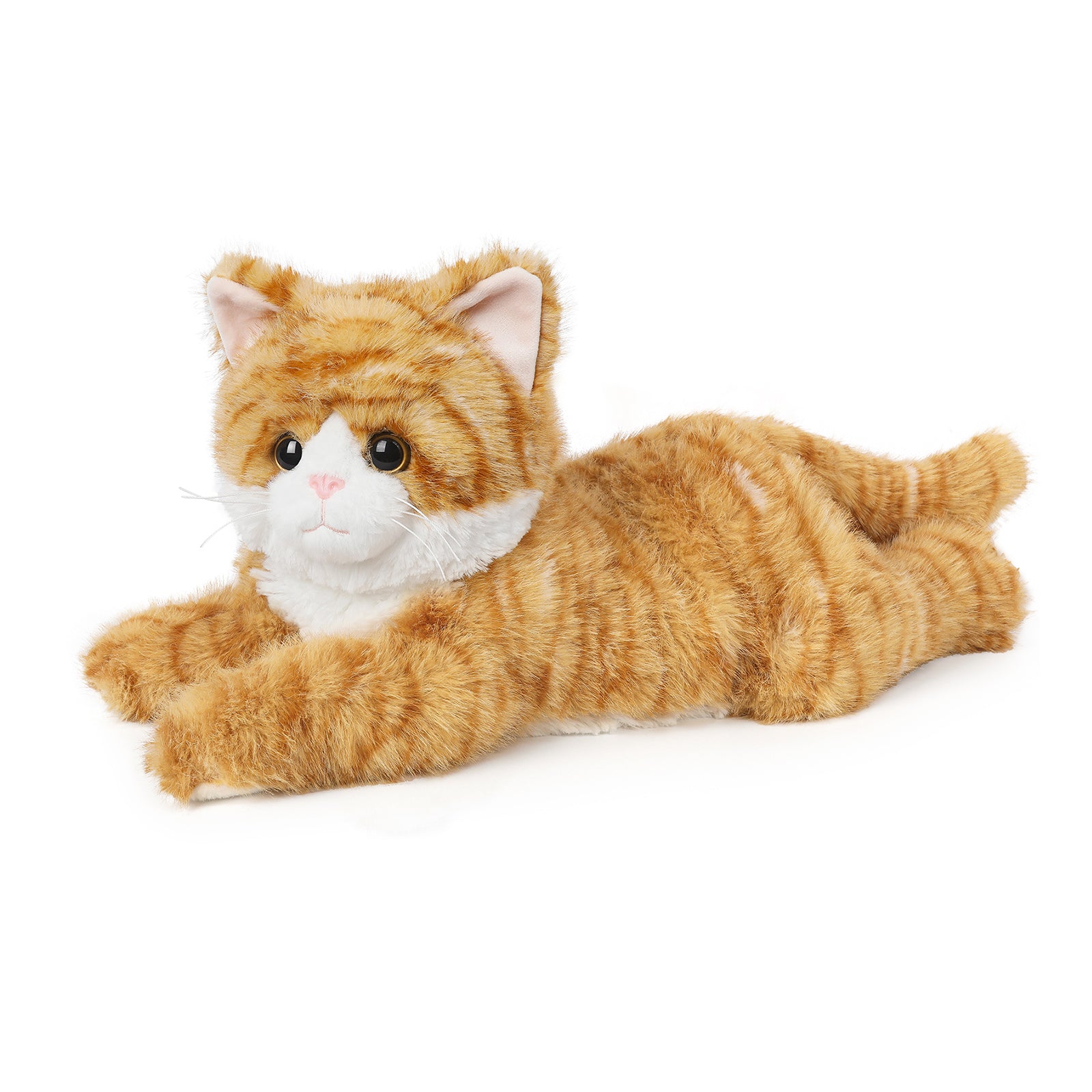 Orange Tabby Cat Stuffed Animals, Microwavable Stuffed Animal Adorable Fluffy Cat Plush for Warmth & Comfort, Heatable & Coolable Lavender Scent Cat Toys, Cute Soft Plushies Cat Gifts for Kids & Adult